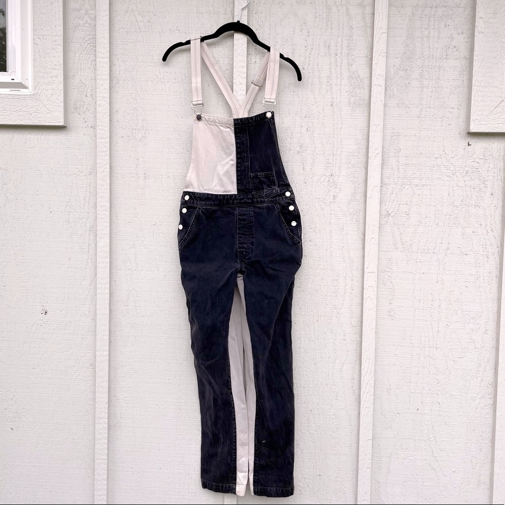 GUESS colorblock overalls